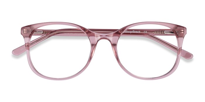 Clear Pink Greta -  Colorful Acetate Eyeglasses