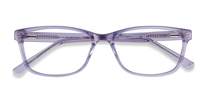 Clear Purple Marion -  Colorful Acetate Eyeglasses