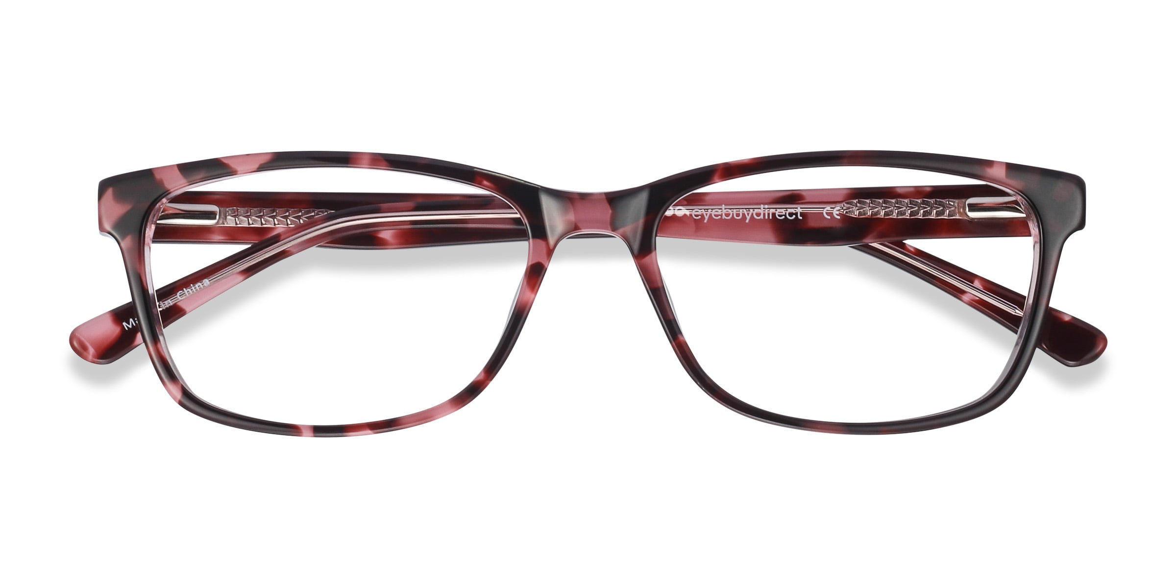 pink tortoiseshell glasses