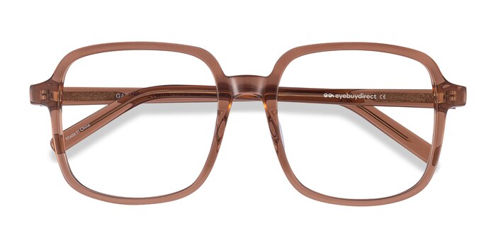Clear Brown Gaston -  Vintage Acetate Eyeglasses
