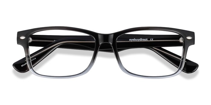 Black Clear Persisto -  Geek Plastic Eyeglasses