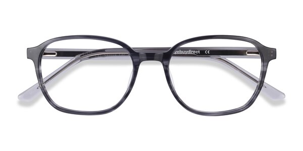 Efficient prescription eyeglasses (Black Striped)