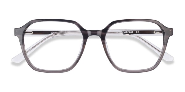 Glib prescription eyeglasses (Black Striped)