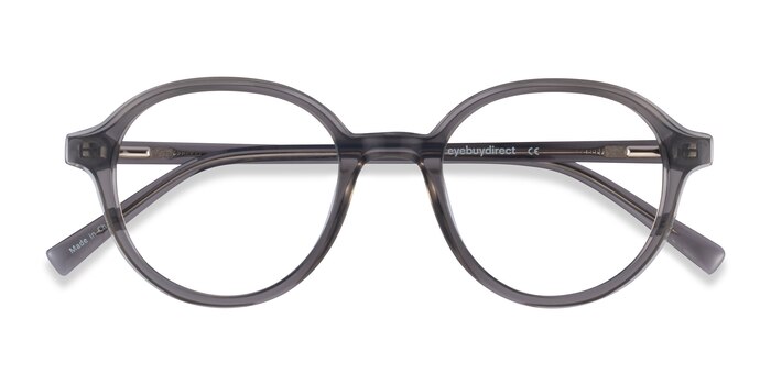 Clear Gray Satisfy -  Geek Acetate Eyeglasses