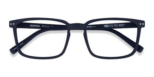 Unisex S Rectangle Abyssal Blue Eco Friendly,Plastic Prescription Eyeglasses - Eyebuydirect S Moringa