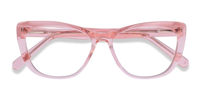 Clear Pink Charlotte -  Acetate Eyeglasses