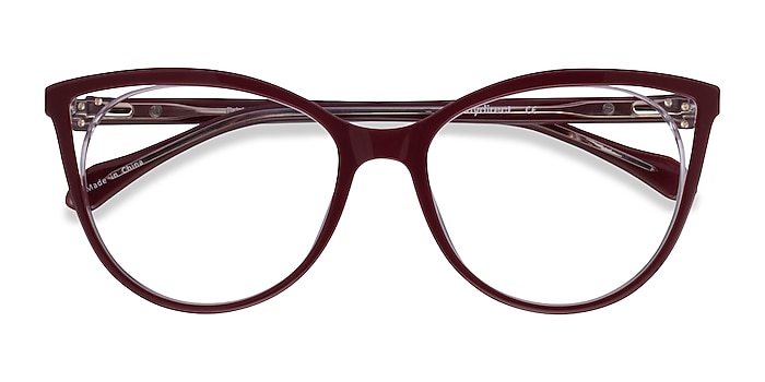 Burgundy Bijou -  Acetate Eyeglasses
