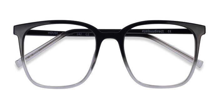 Gradient Black House -  Plastic Eyeglasses