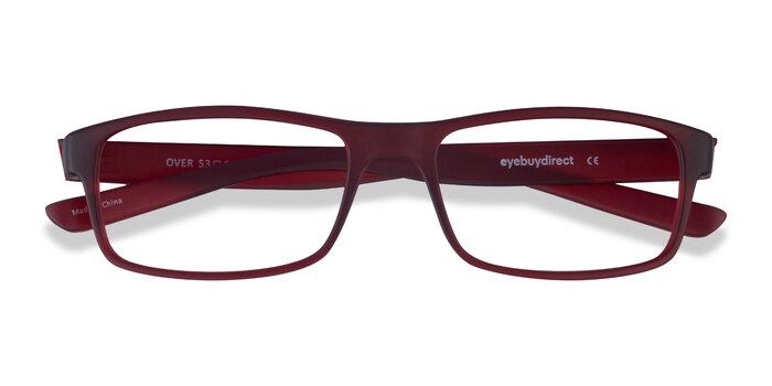 Dark Red Over -  Plastic Eyeglasses