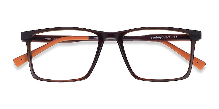 Brown Why -  Geek Plastic Eyeglasses