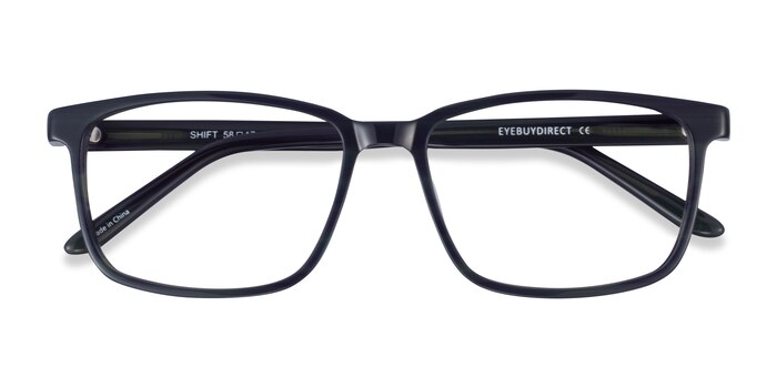 Green Black Striped Shift -  Acetate Eyeglasses