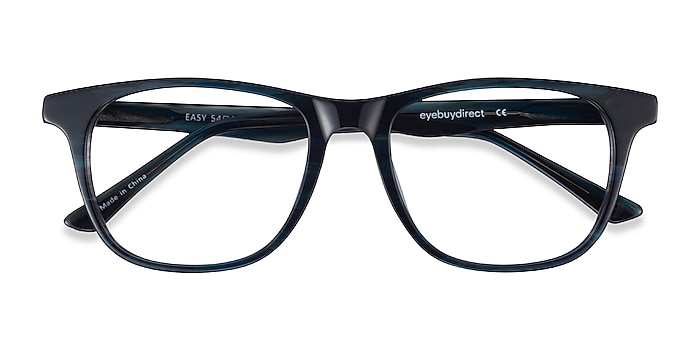Blue Striped Easy -  Acetate Eyeglasses