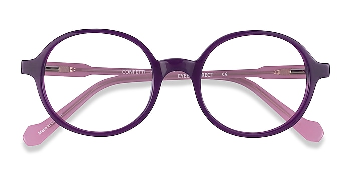 Purple Pink Confetti -  Acetate Eyeglasses