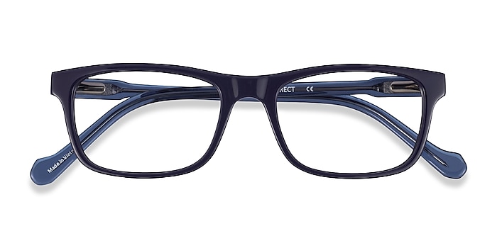 Dark Purple Clear Blue Scuba -  Acetate Eyeglasses