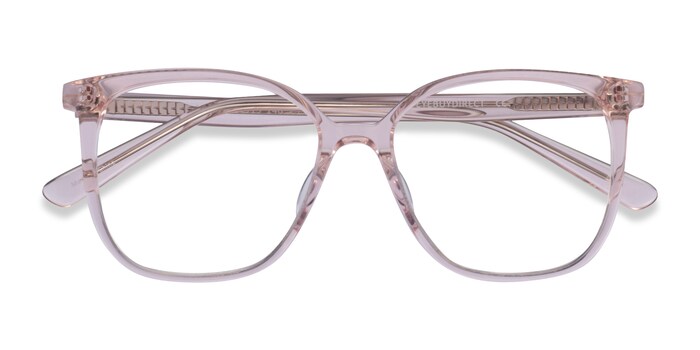 Katie square Prescription Glasses - Translucent Dusty Beige, Women's  Eyeglasses