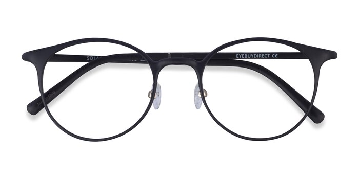 Matte Black Solace -  Plastic Eyeglasses