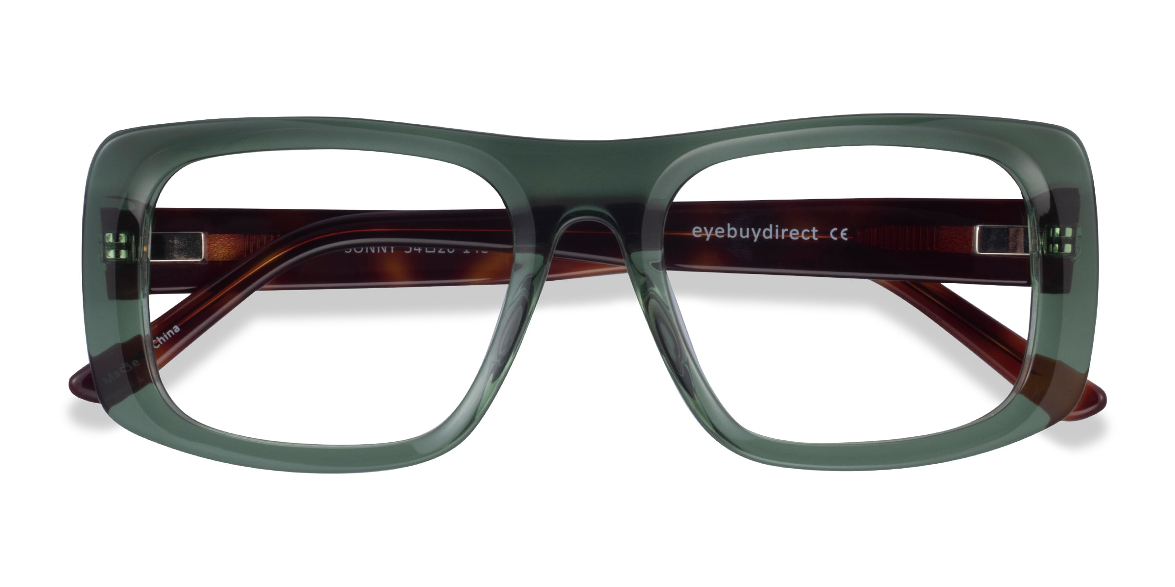 green and tortoise frames