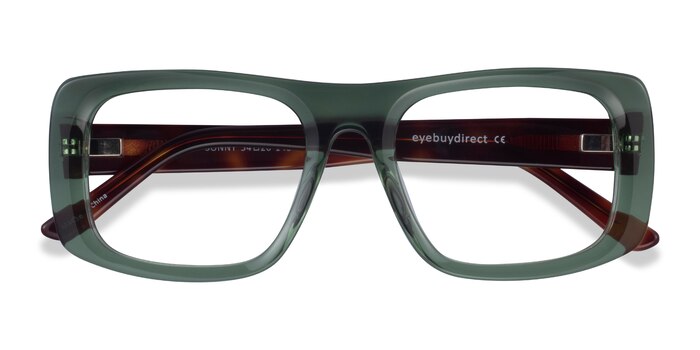 Clear Green Tortoise Sonny -  Acetate Eyeglasses