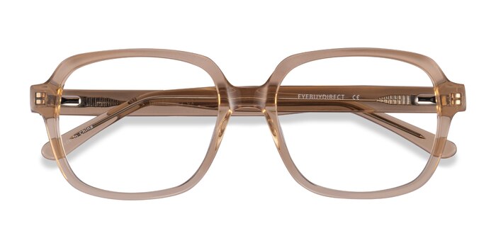 Clear Brown Kurt -  Acetate Eyeglasses