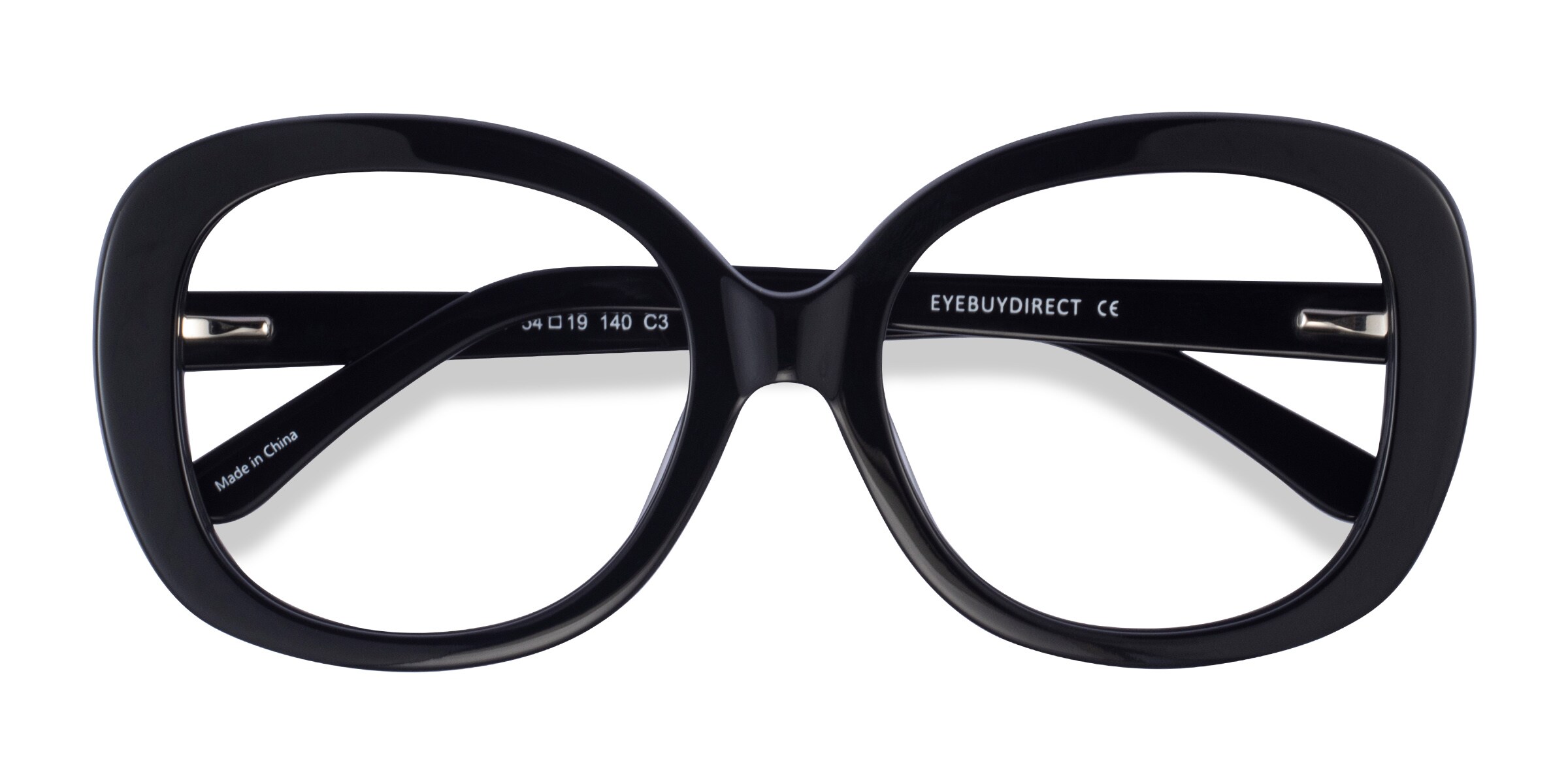 Tes Spectacles Tess Square Black Glasses for Women | Eyebuydirect Canada