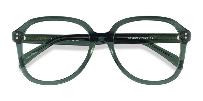 Clear Green Tripp -  Acetate Eyeglasses