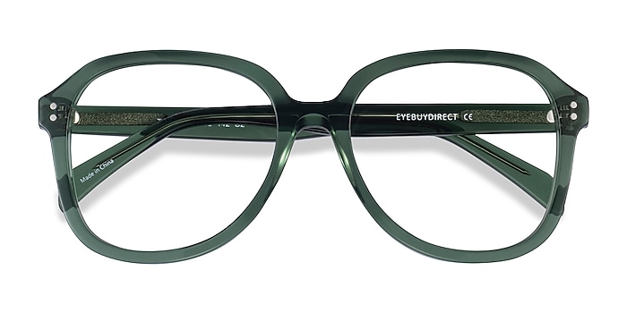 Clear Green Tripp -  Acetate Eyeglasses