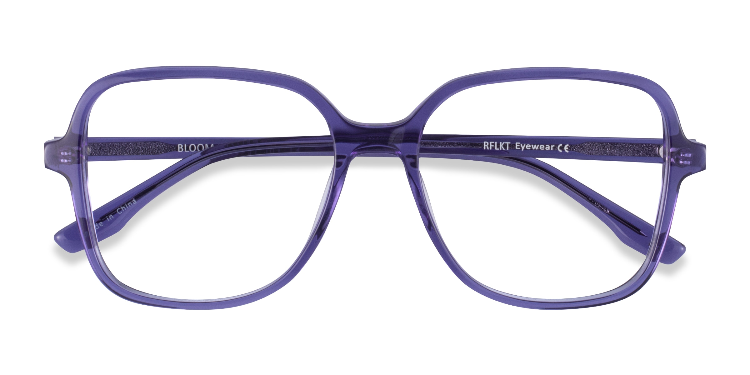 Purple square cheap frame glasses