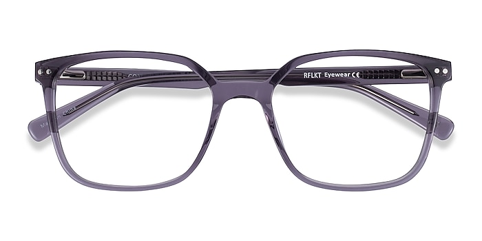 Clear Gray Conscious -  Classic Acetate Eyeglasses