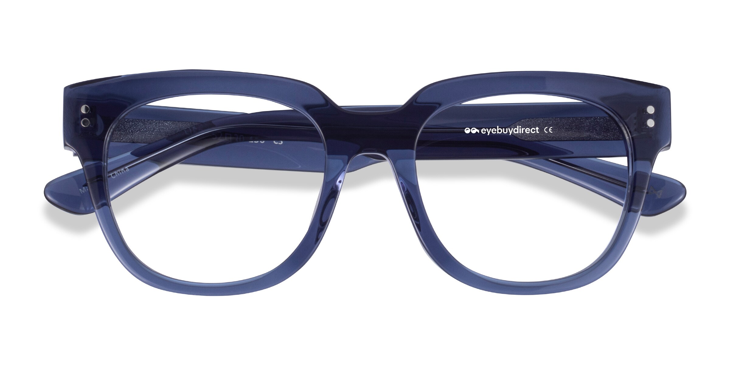 Life Square Clear Blue Full Rim Eyeglasses |
