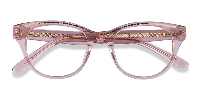 Clear Pink Gold Arcady -  Acetate Eyeglasses