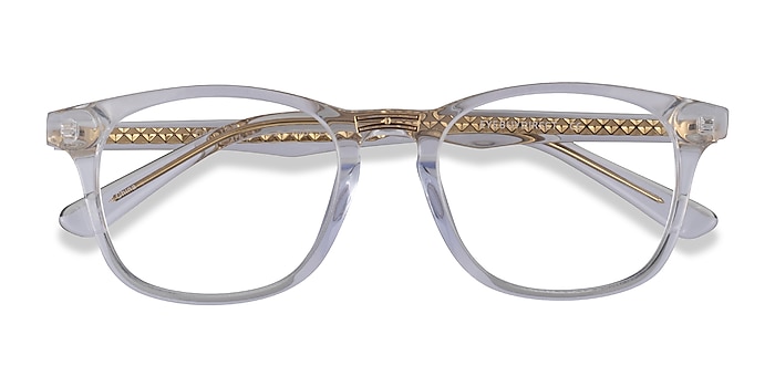 Clear Gold Casting -  Acetate Eyeglasses