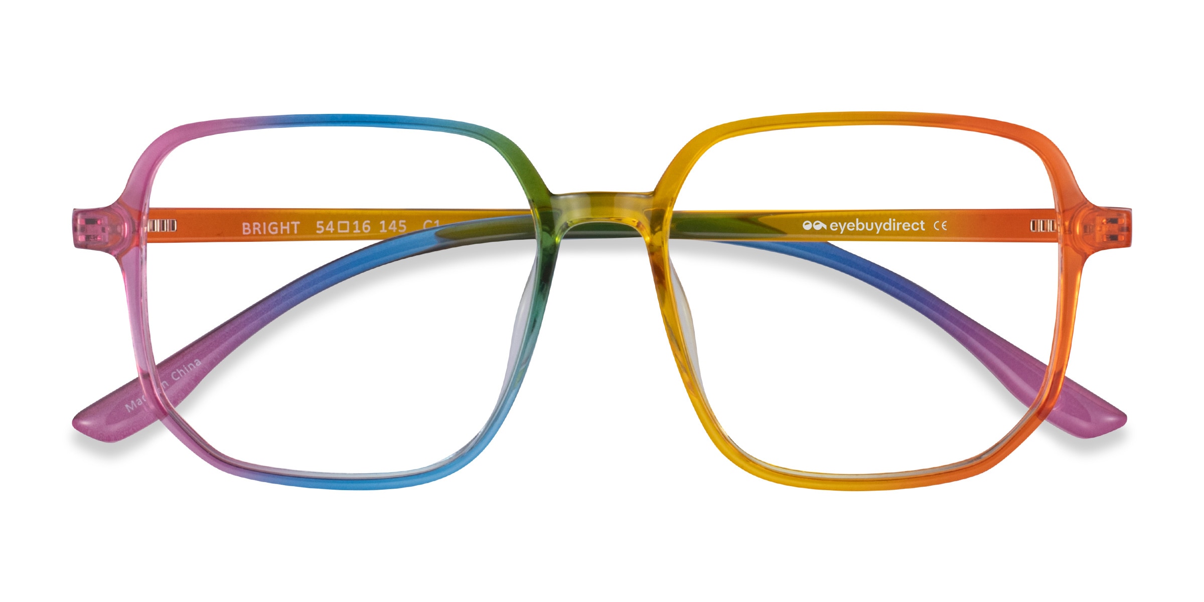 Bright store colored eyeglasses