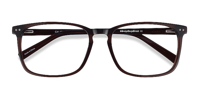 Clear Brown California -  Acetate Eyeglasses