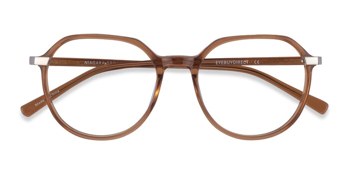 Clear Brown Niagara -  Acetate Eyeglasses