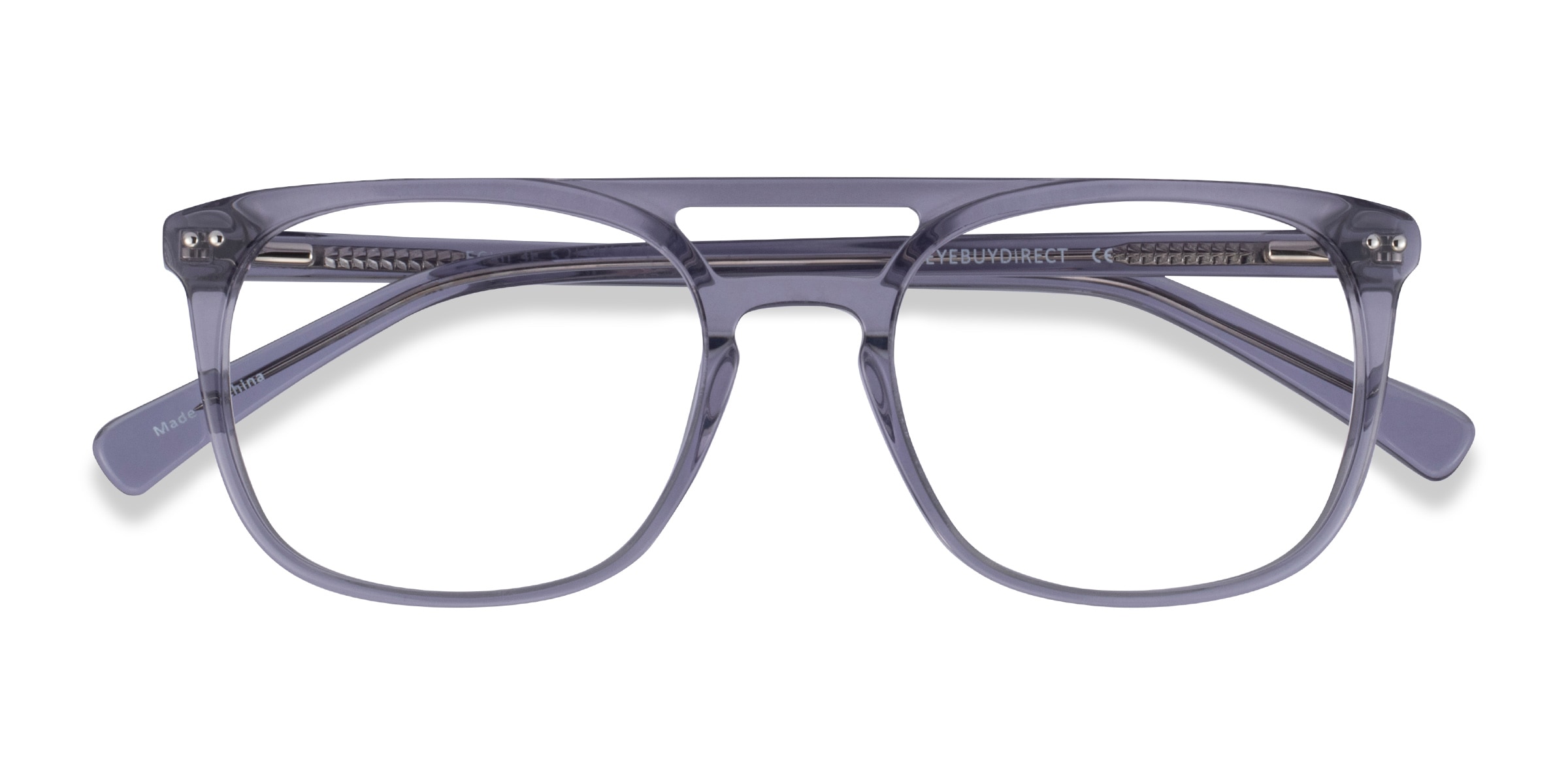 Eclipse Aviator Clear Gray Glasses for Men |
