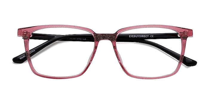 Glitter Pink   Black Juliana -  Geek Acetate Eyeglasses