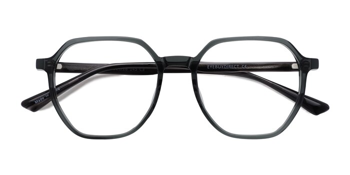 Clear Gray Tiki -  Geek Acetate Eyeglasses