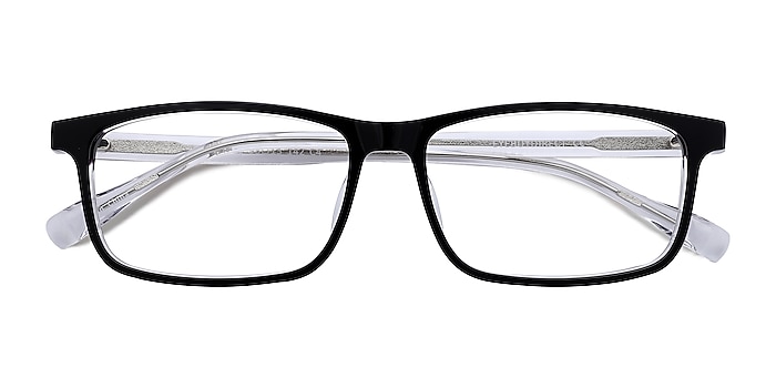 Black   Clear Jonas -  Geek Acetate Eyeglasses