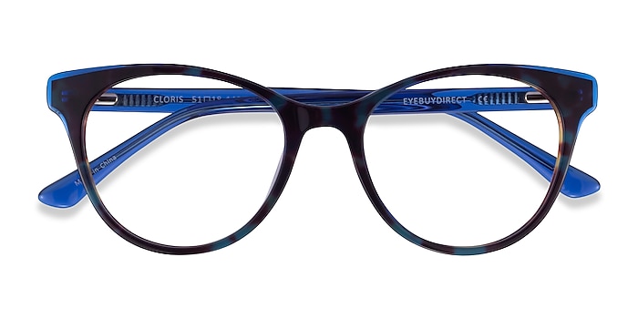 Blue Tortoise Cloris -  Acetate Eyeglasses