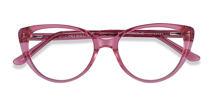 Clear Pink Cali -  Acetate Eyeglasses