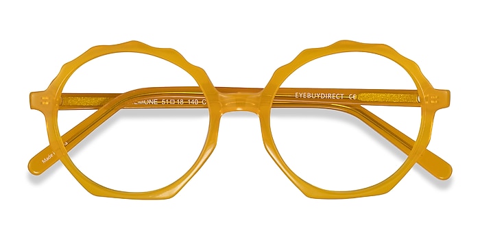 Clear Yellow Anemone -  Acetate Eyeglasses