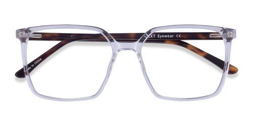 Male S Square Clear Tortoise Acetate,Eco Friendly Prescription Eyeglasses - Eyebuydirect S Ephemeral