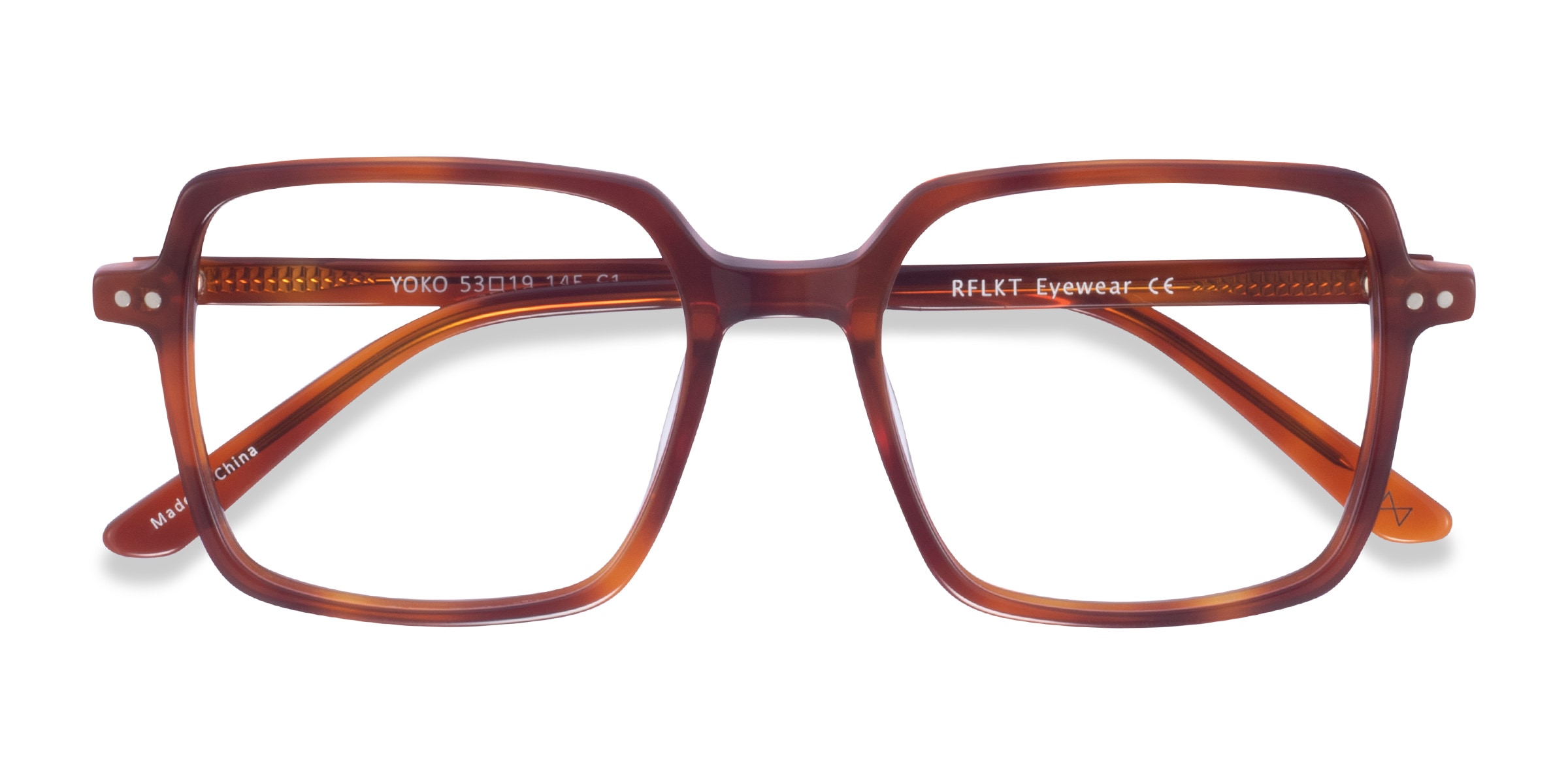 ◯yoko Yoko Square Tortoise Full Rim Eyeglasses | Eyebuydirect Canada
