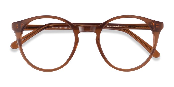 Clear Brown Latta -  Acetate Eyeglasses