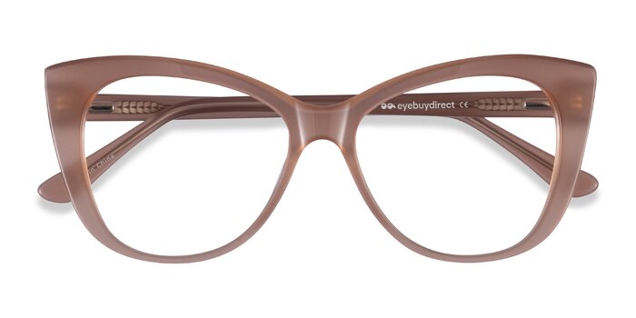 Clear Brown Jenna -  Acetate Eyeglasses