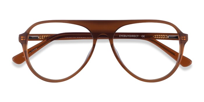Clear Brown Percussive -  Acetate Eyeglasses