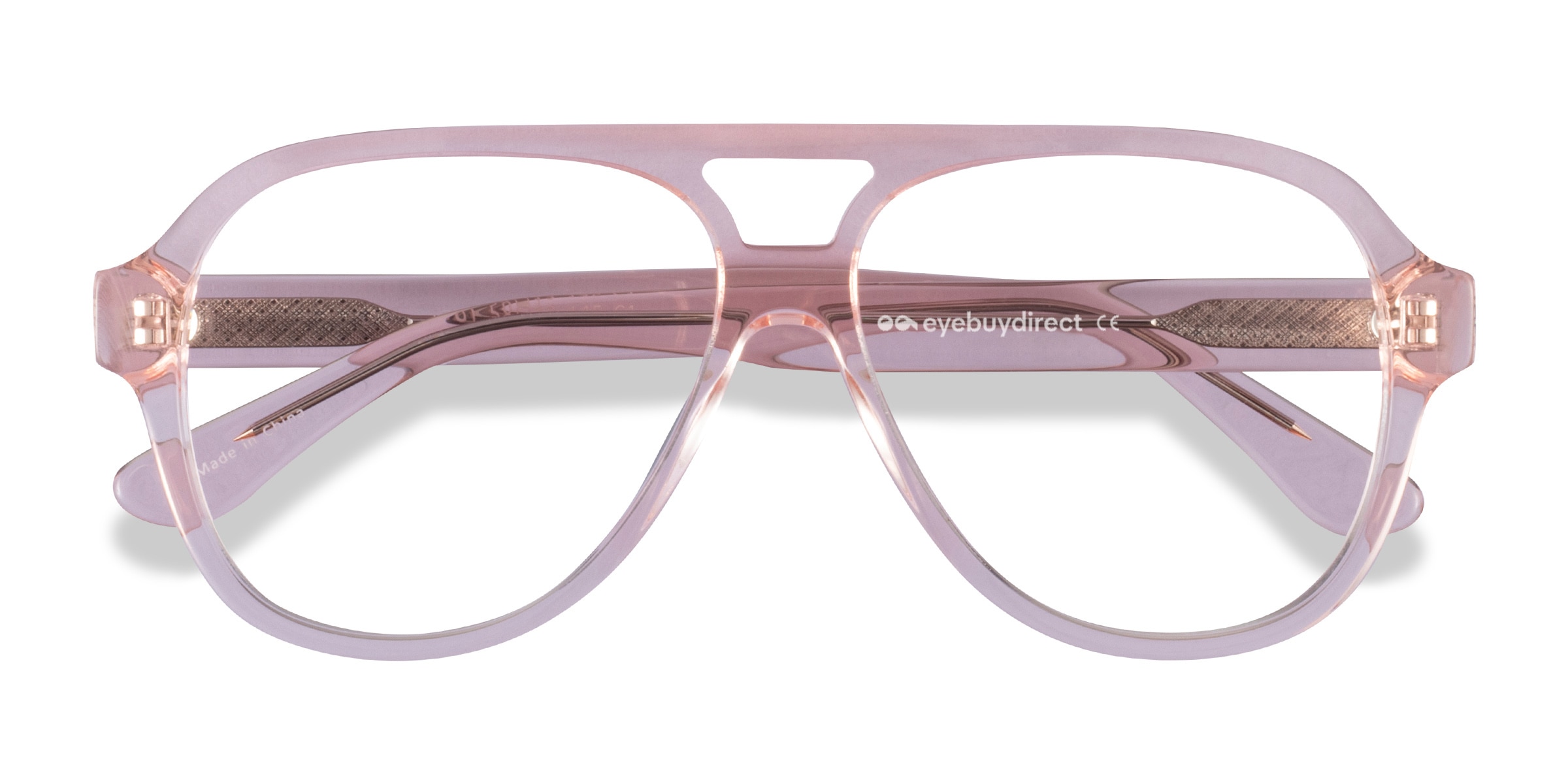 Iggy Aviator Clear Pink Full Rim Eyeglasses Eyebuydirect Canada