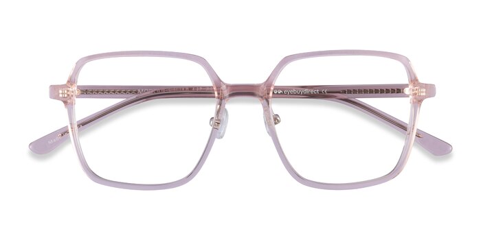 Clear Pink Modern -  Acetate Eyeglasses