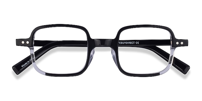 Black Clear Montrose -  Acetate Eyeglasses