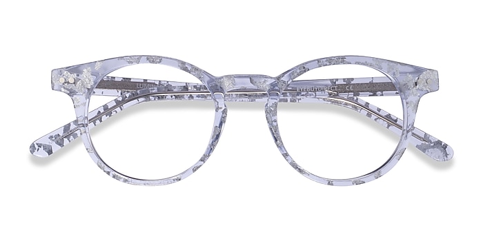 Clear Silver Luminary -  Acetate Eyeglasses